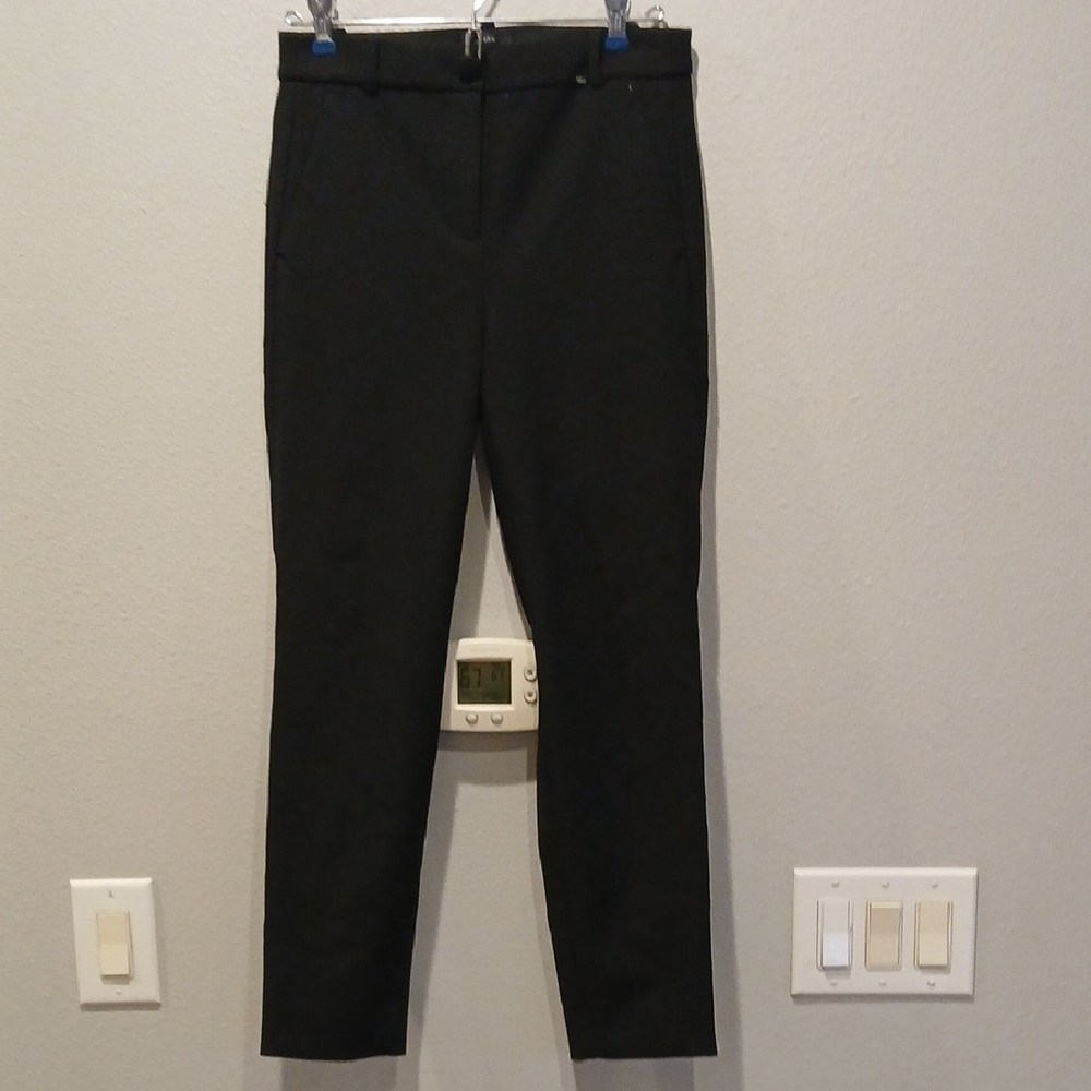 J. Crew High-Rise Cameron Size 0 Black Trousers Office Work